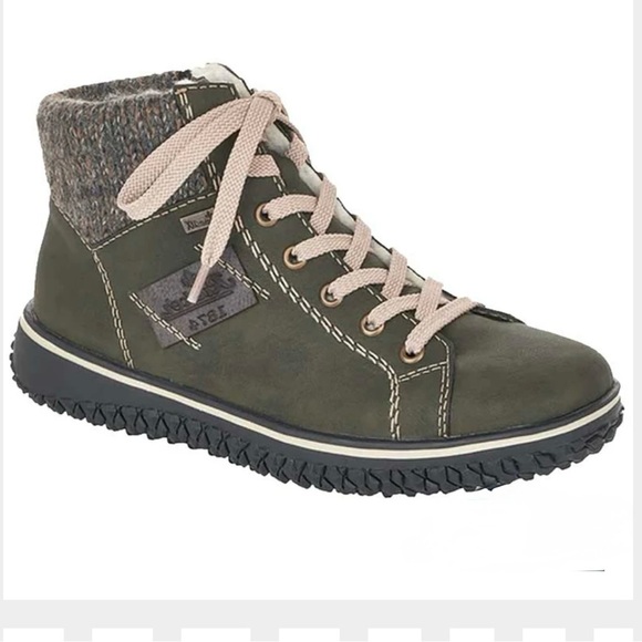 Women's Rieker Cordula 30 - Forest/Graphite/Basalt Size 40 US 9 Outdoor Faux Fur - Picture 1 of 16